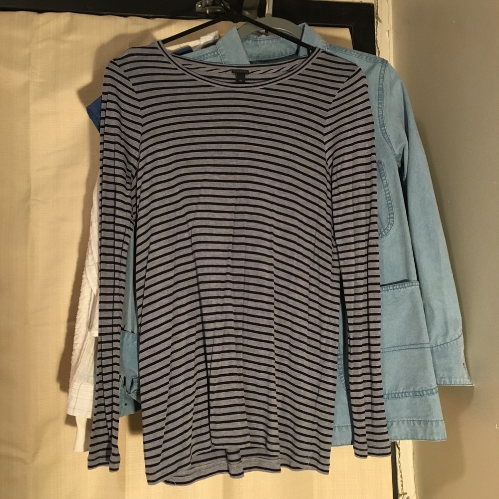 J. Crew striped long sleeve tee